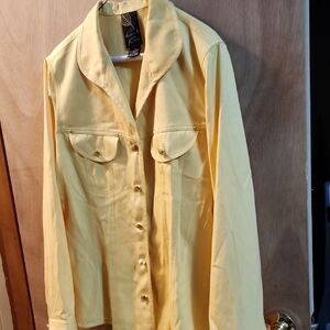 Yellow Button-Up Shirt